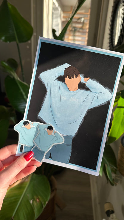 Louis x rs Magazine stickers waterproof