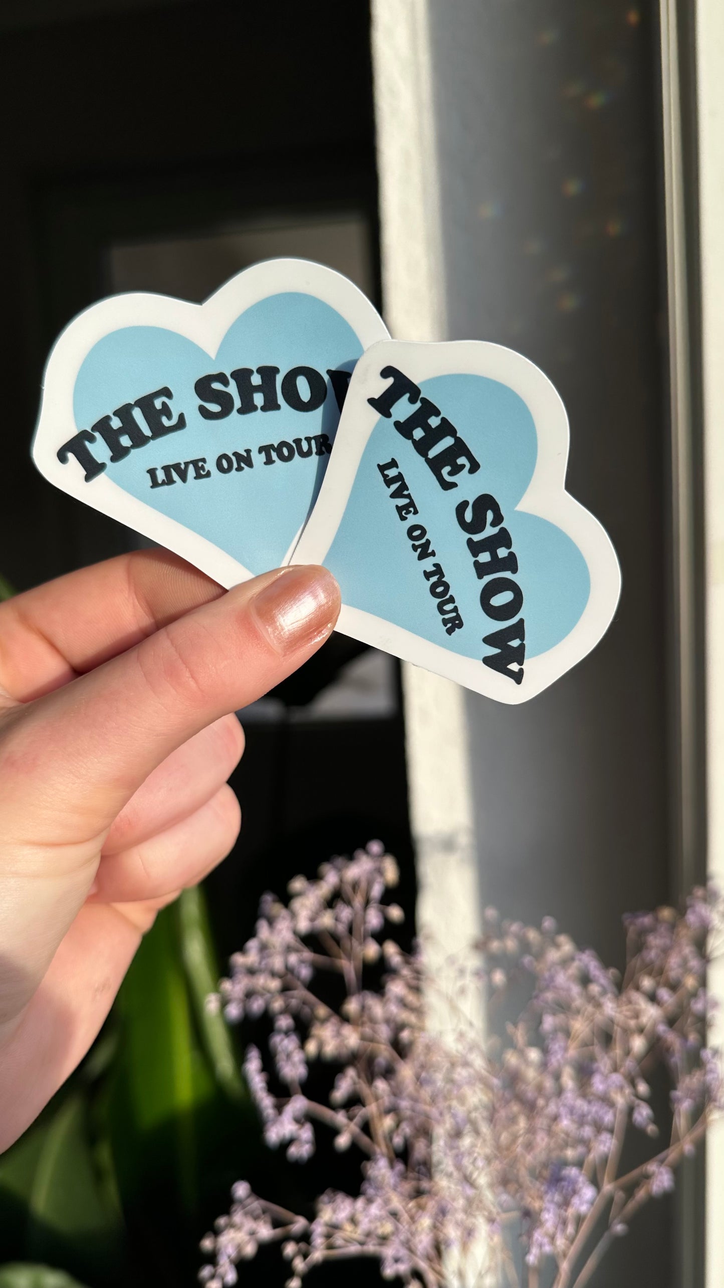 The show hearts waterproof stickers