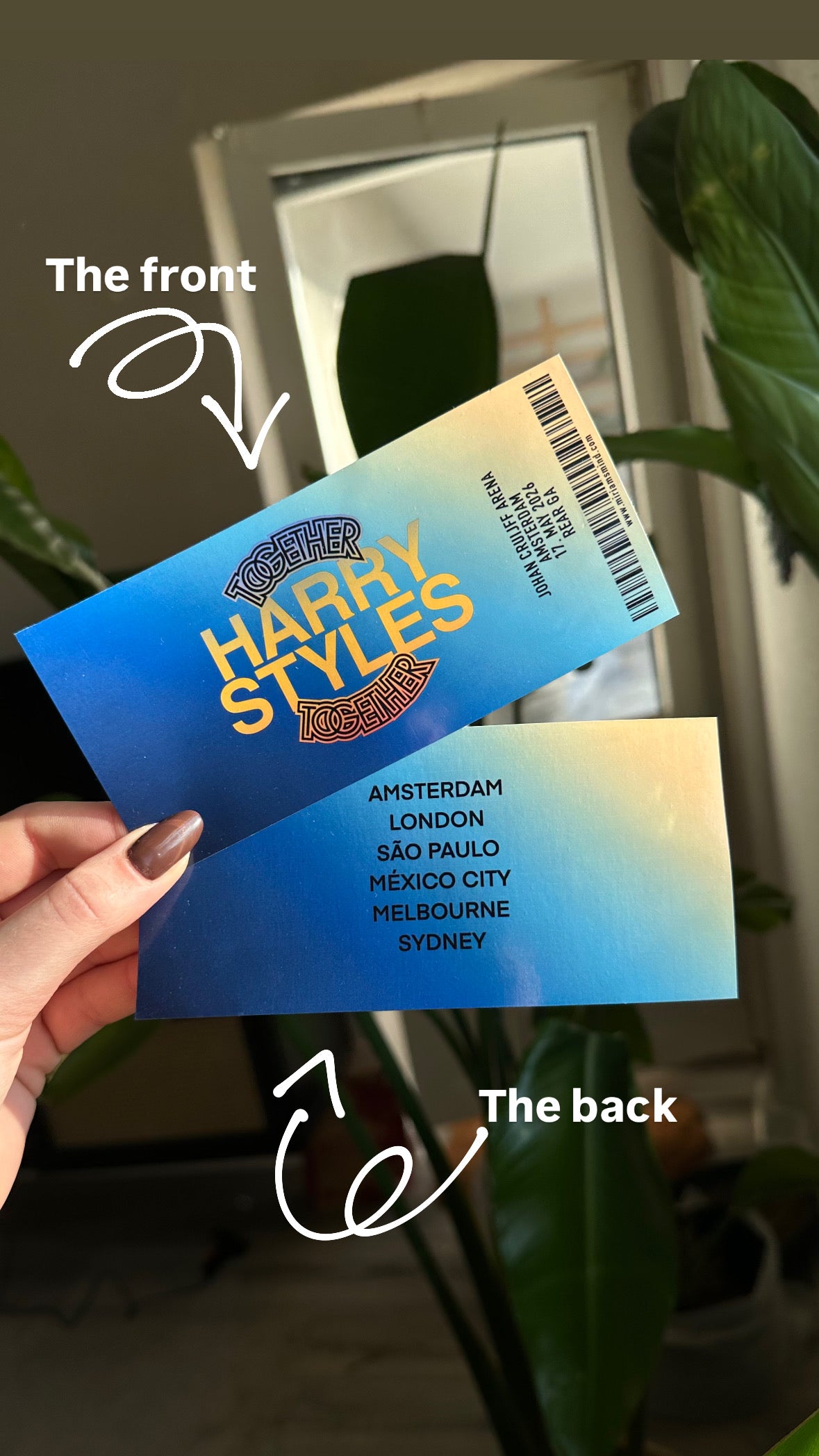 Together fan tickets customizable