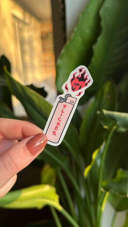 flicker waterproof sticker