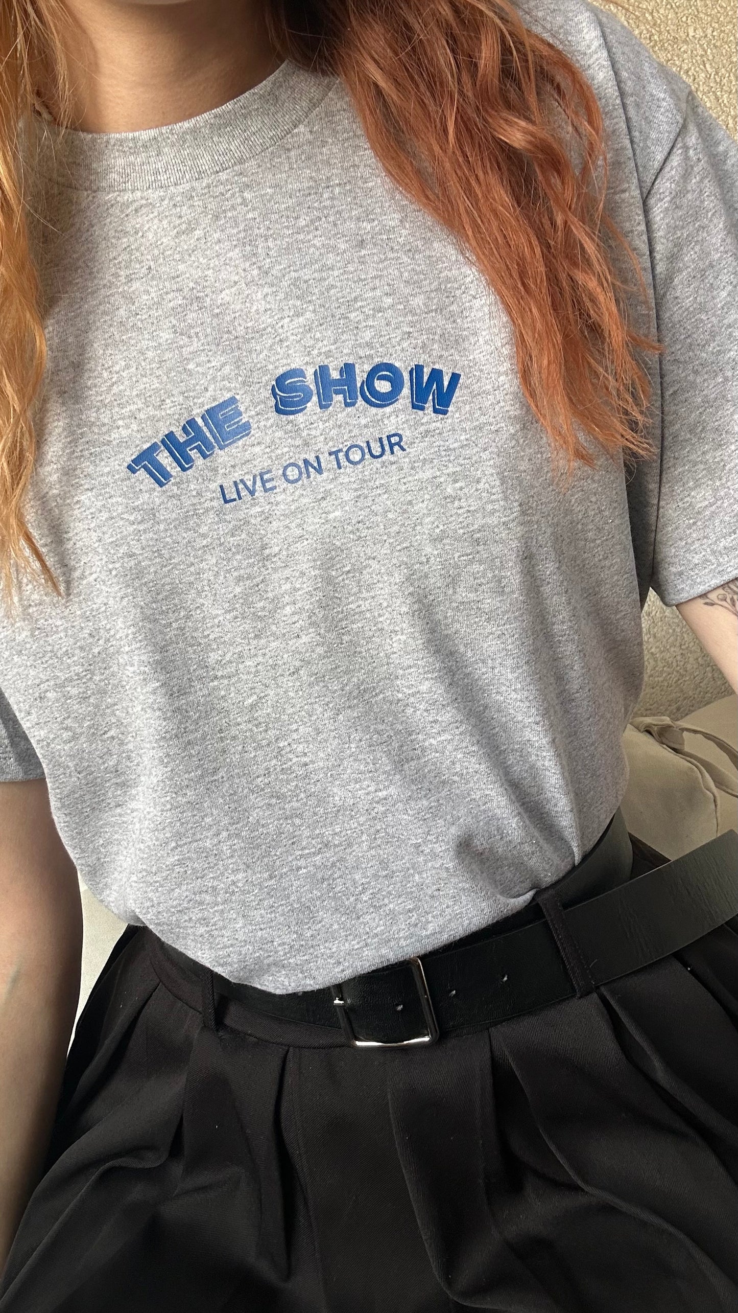 The show setlist tshirt