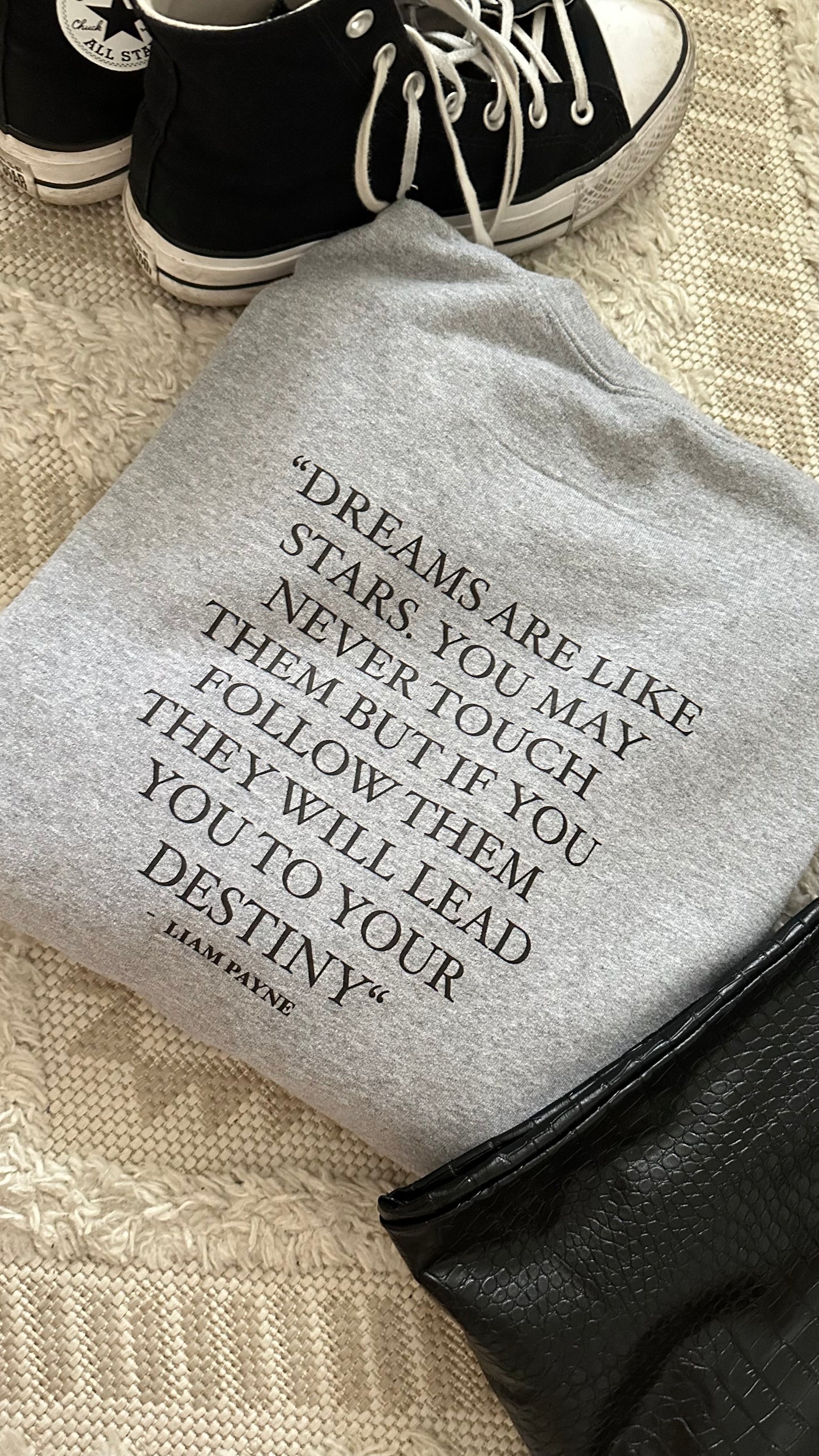 Liam’s quote crewneck