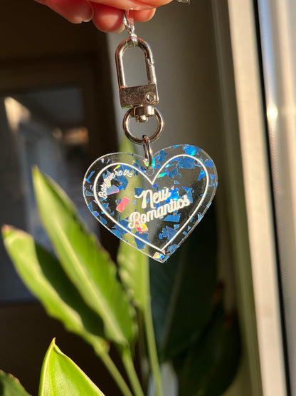 New Romantics acrylic heart keychain