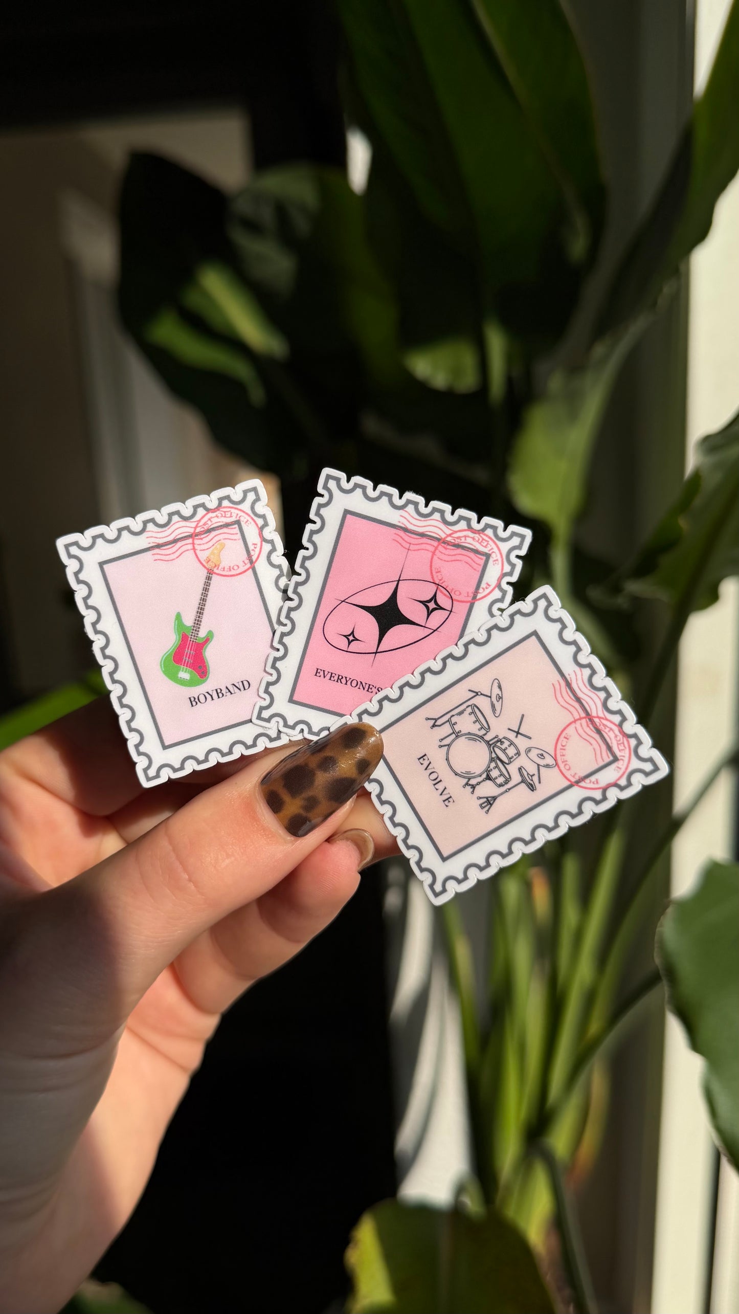 EAS inspired stamp stickers