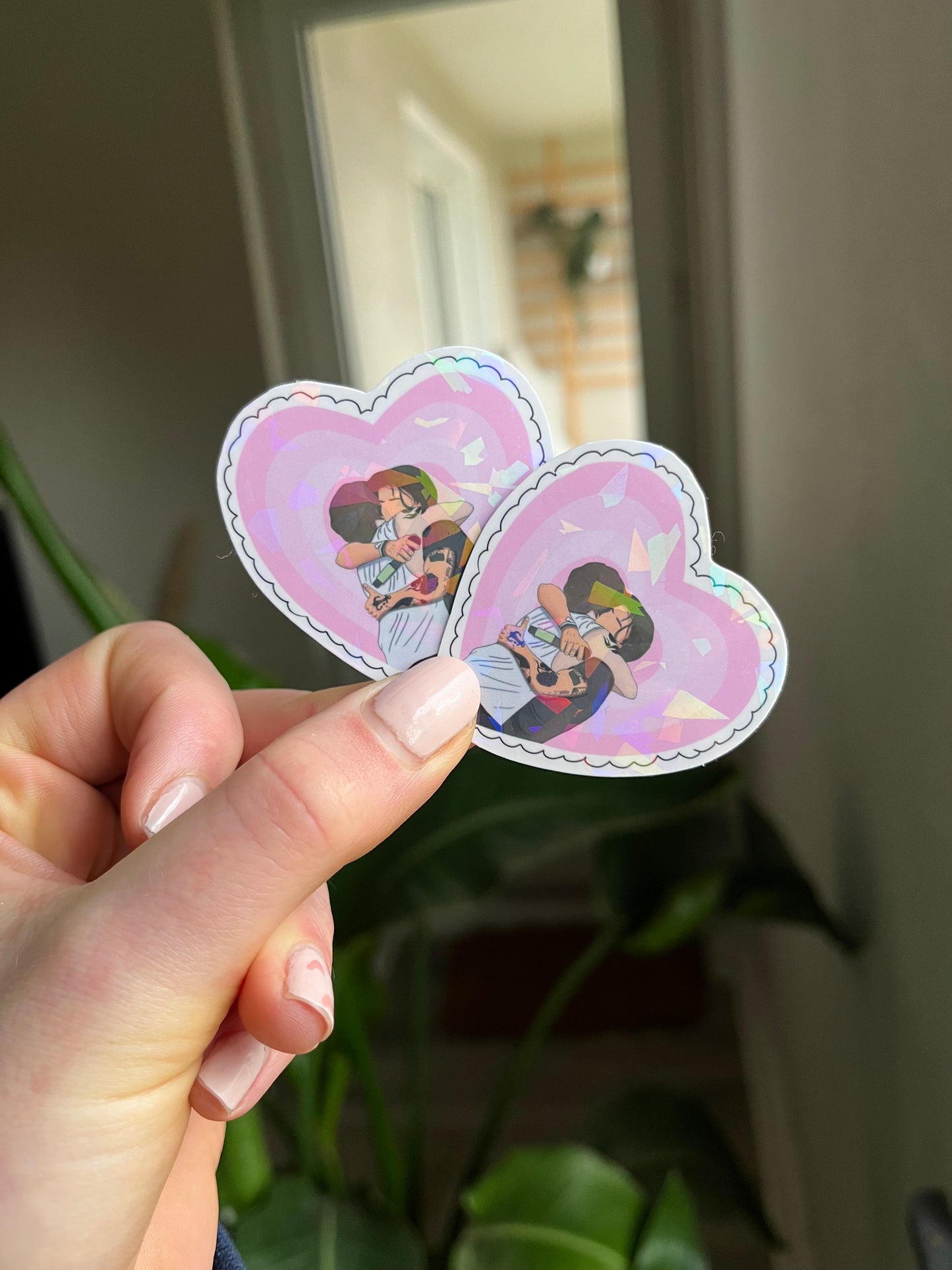 waterproof Larry Heart Stickers