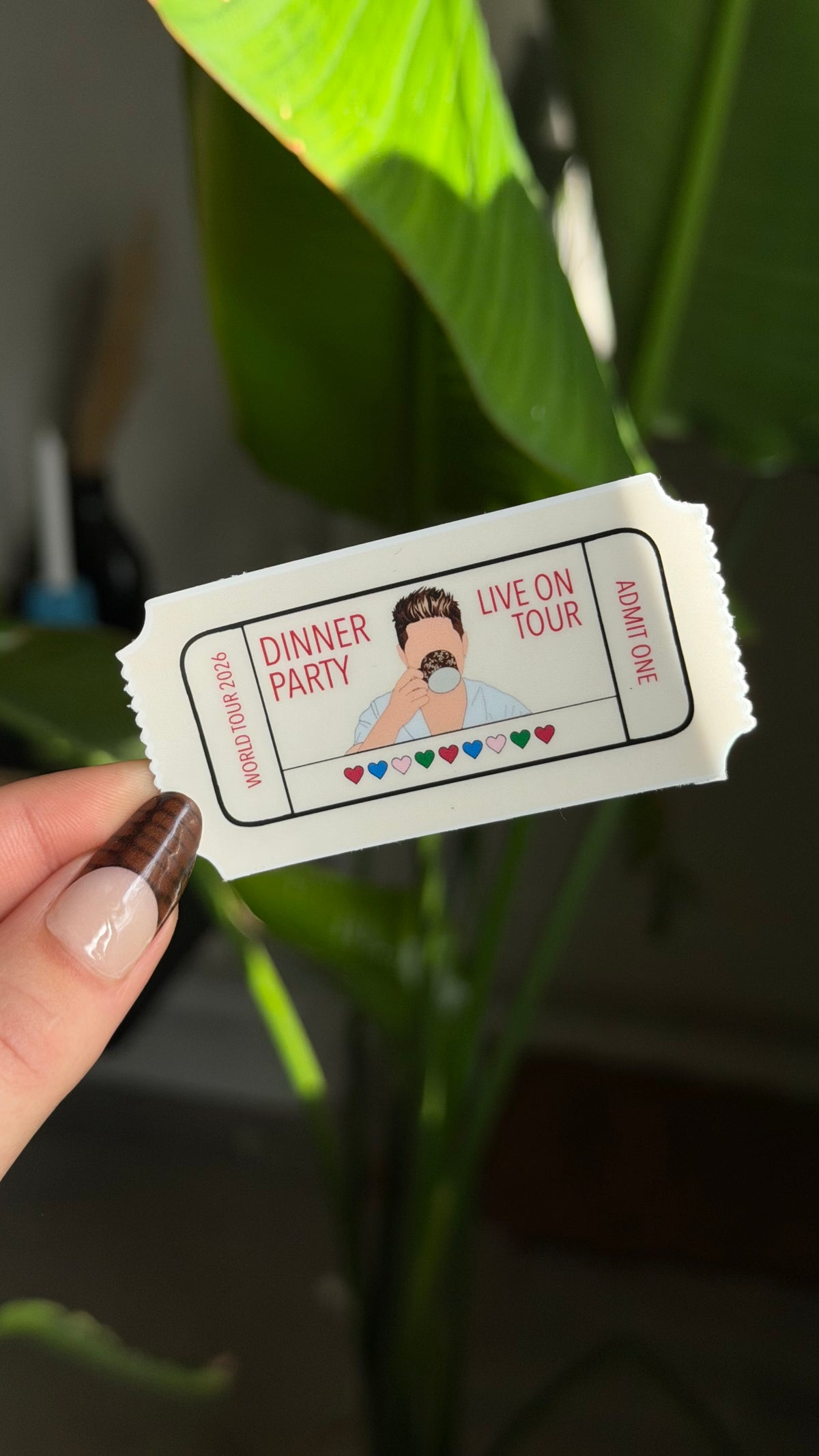 Nh Dinner Party ticket sticker