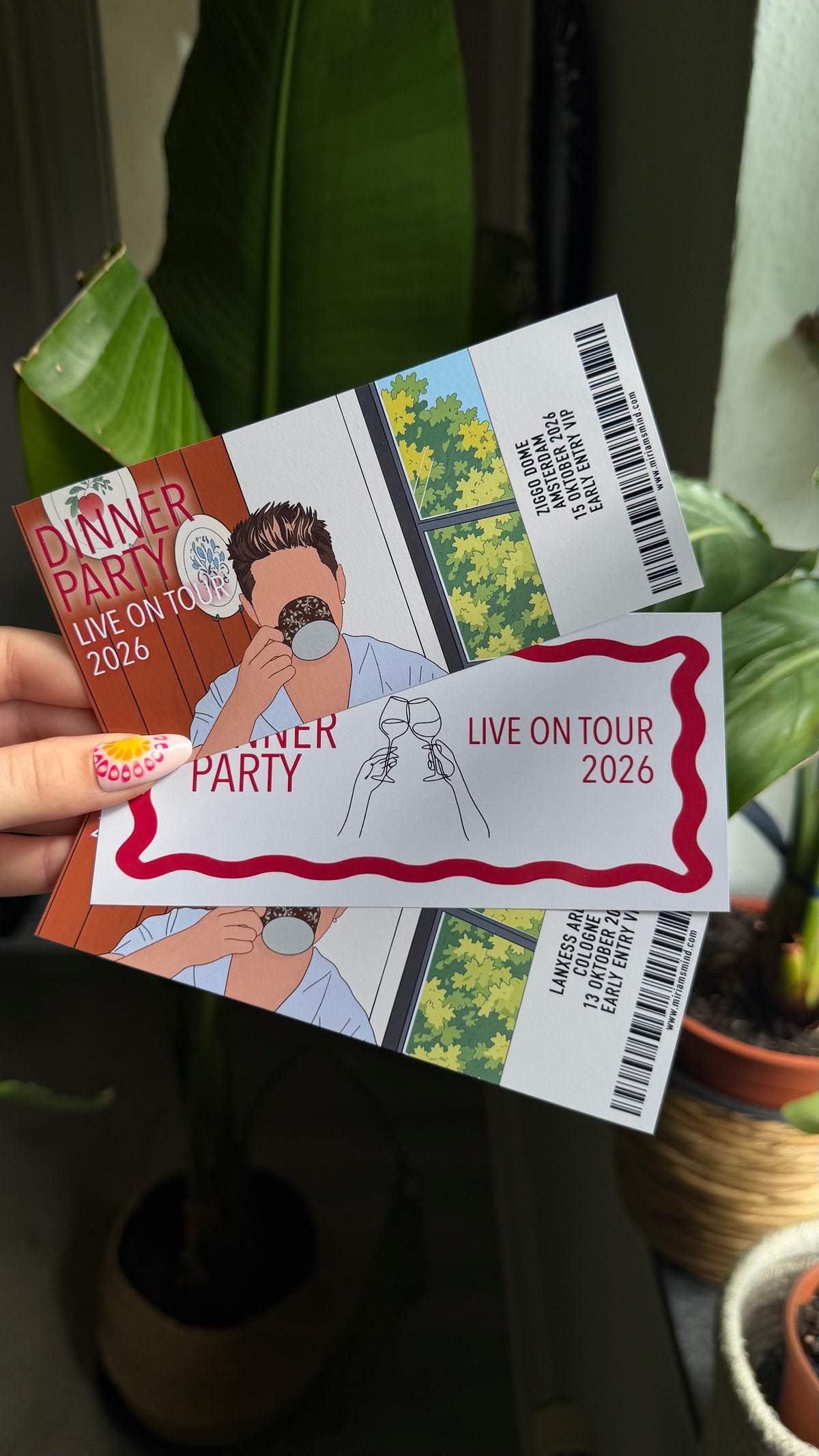 Nh Dinner Party Souvenir Ticket customizable