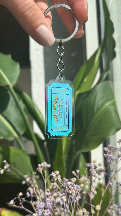 The show ticket keychain