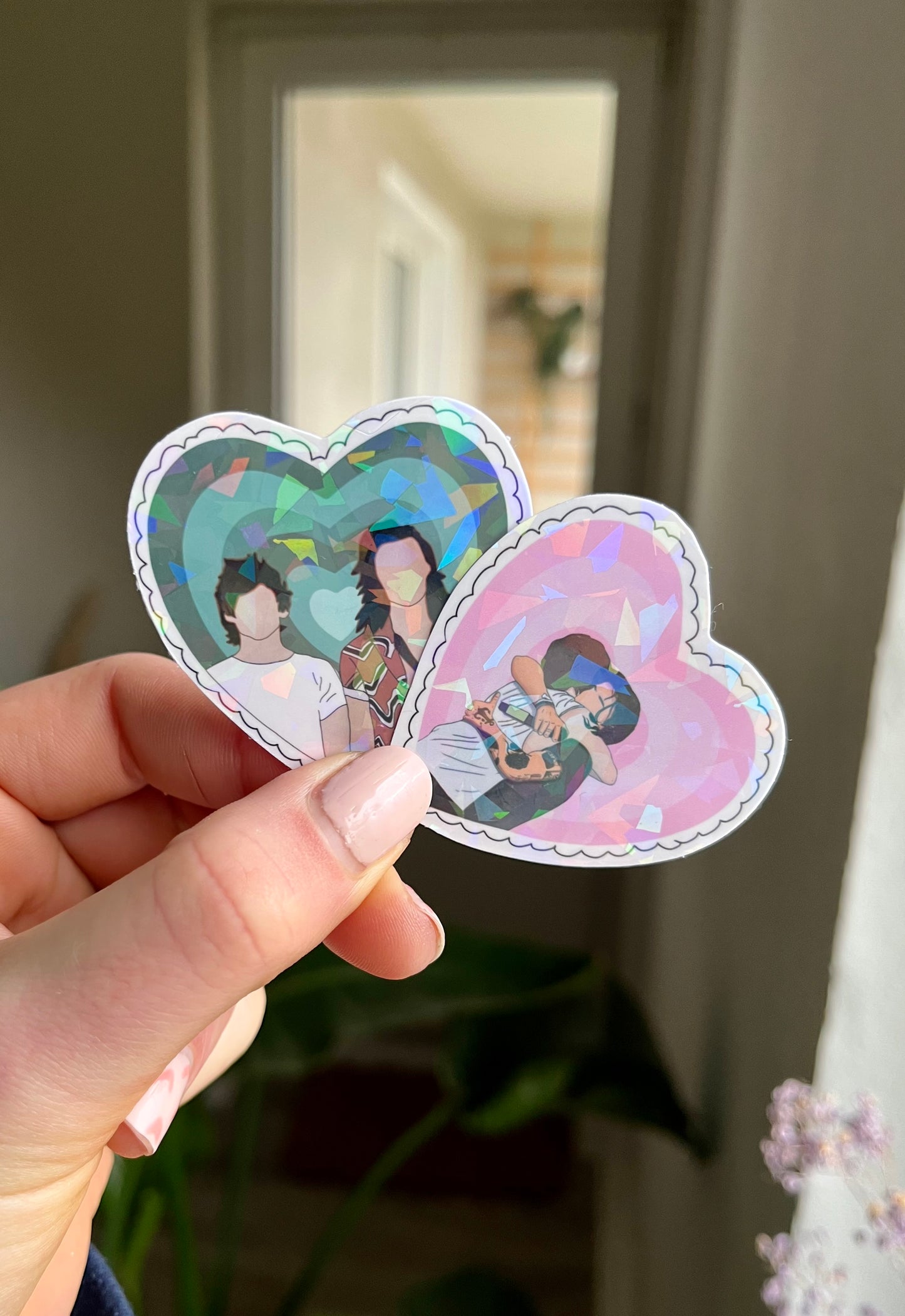 waterproof Larry Heart Stickers