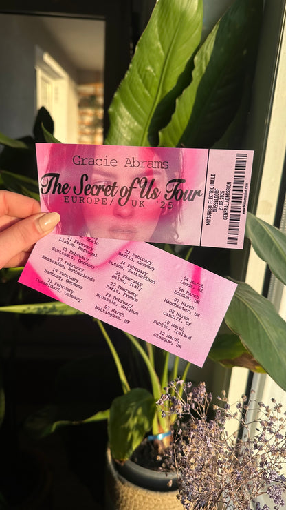 gracie tsou tour ticket