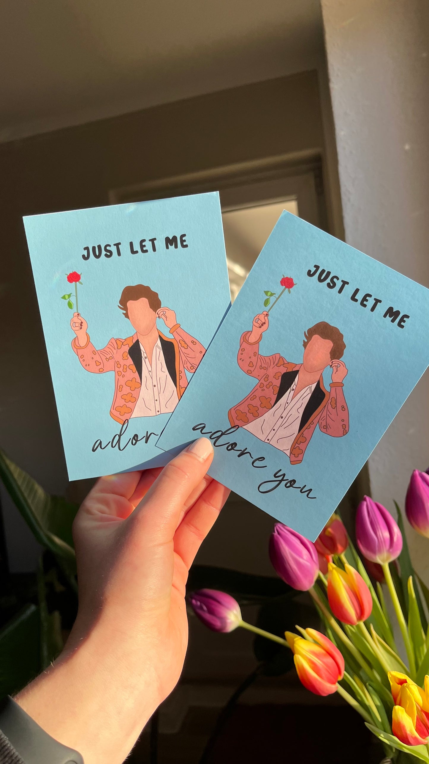 Harry Adore you/Valentines day cards/ Greeting cards