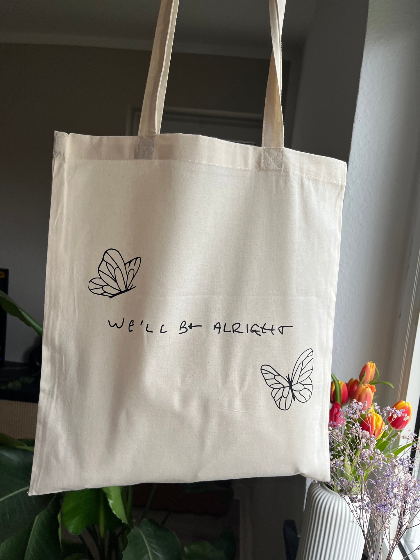 WBA butterfly tote bag