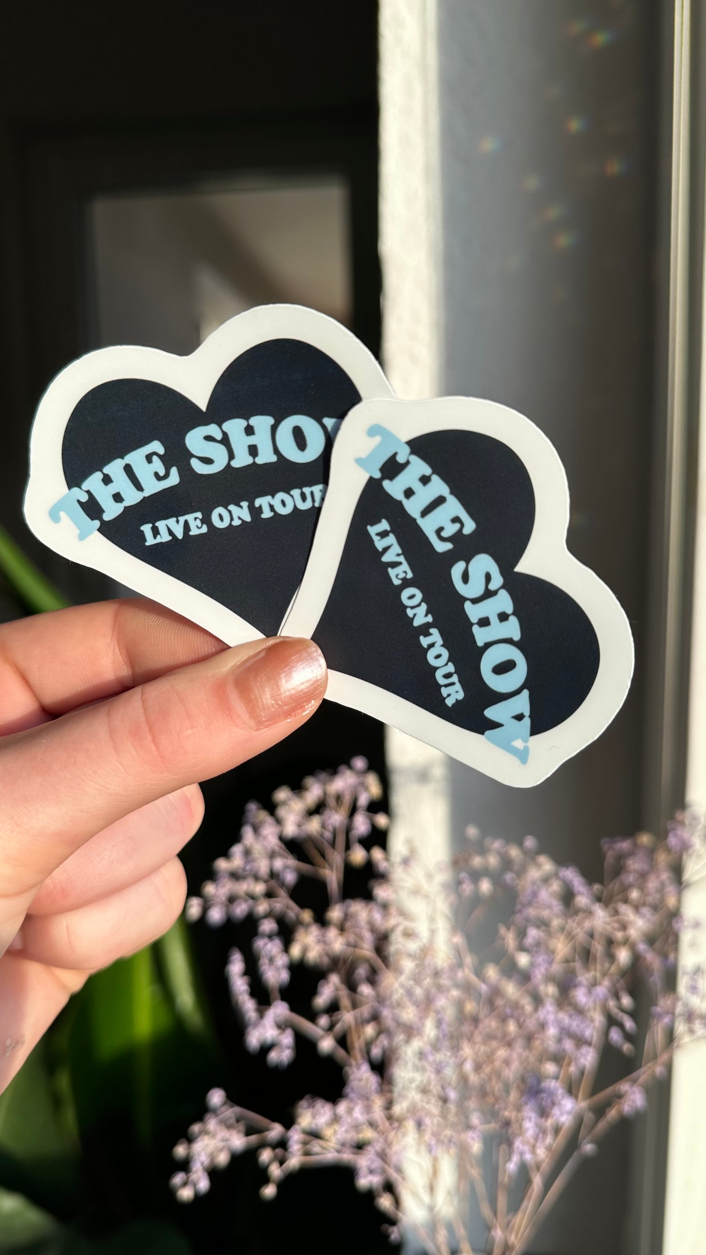 The show hearts waterproof stickers