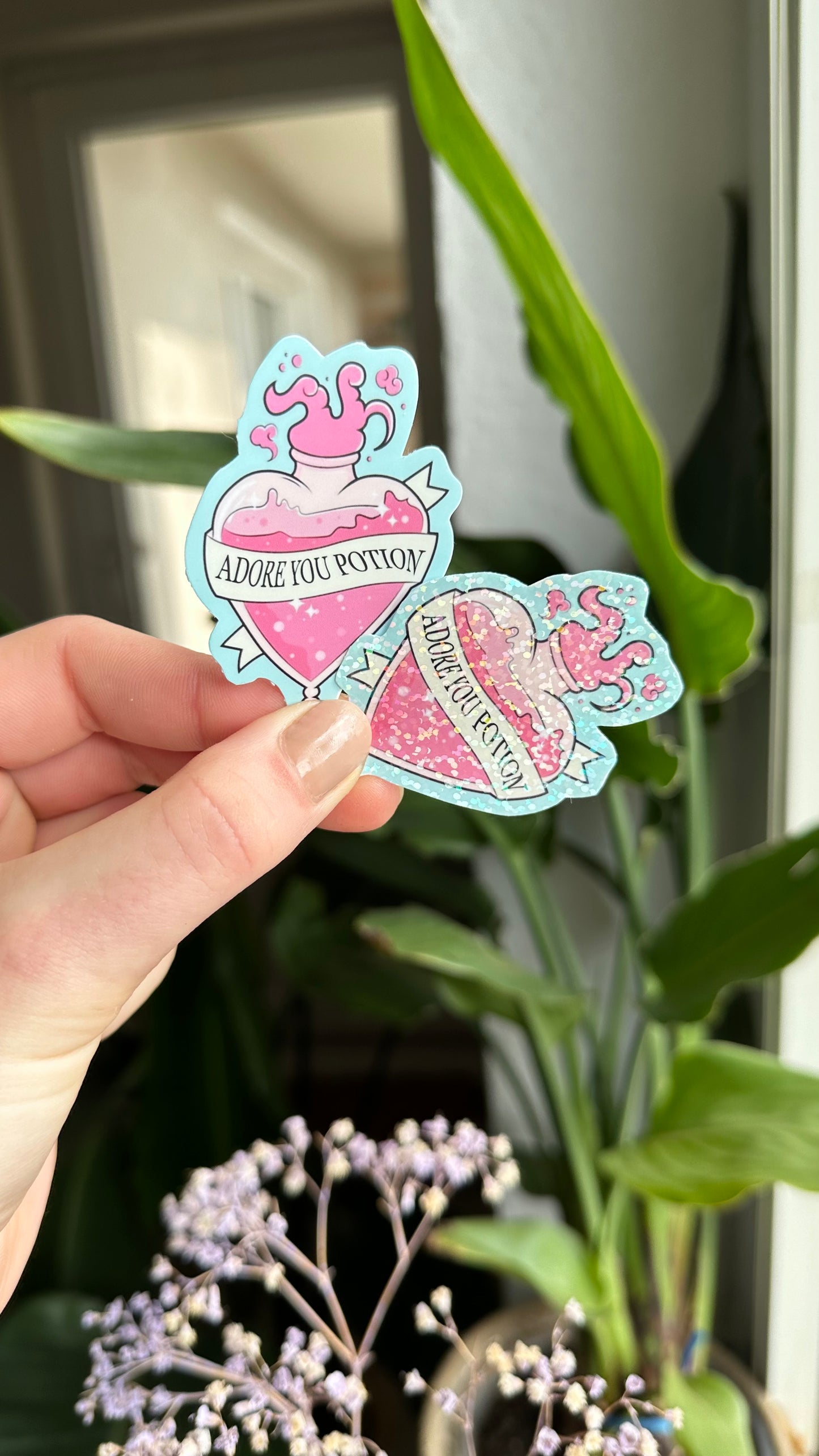 Adore you potion sticker