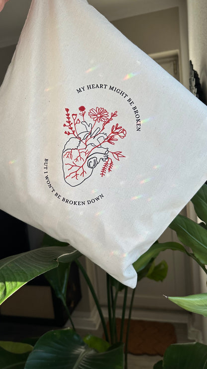 Saturdays flowers tote bag