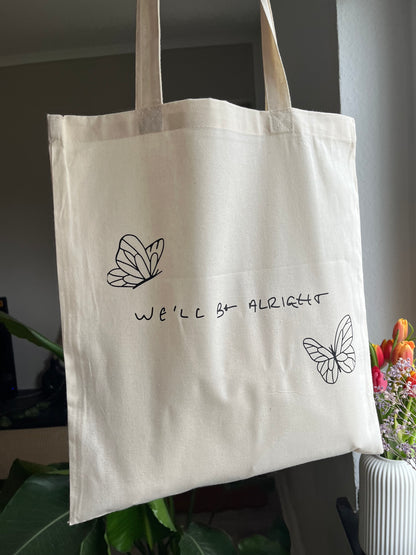 WBA butterfly tote bag