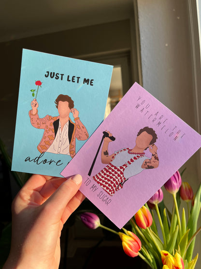 Harry Adore you/Valentines day cards/ Greeting cards