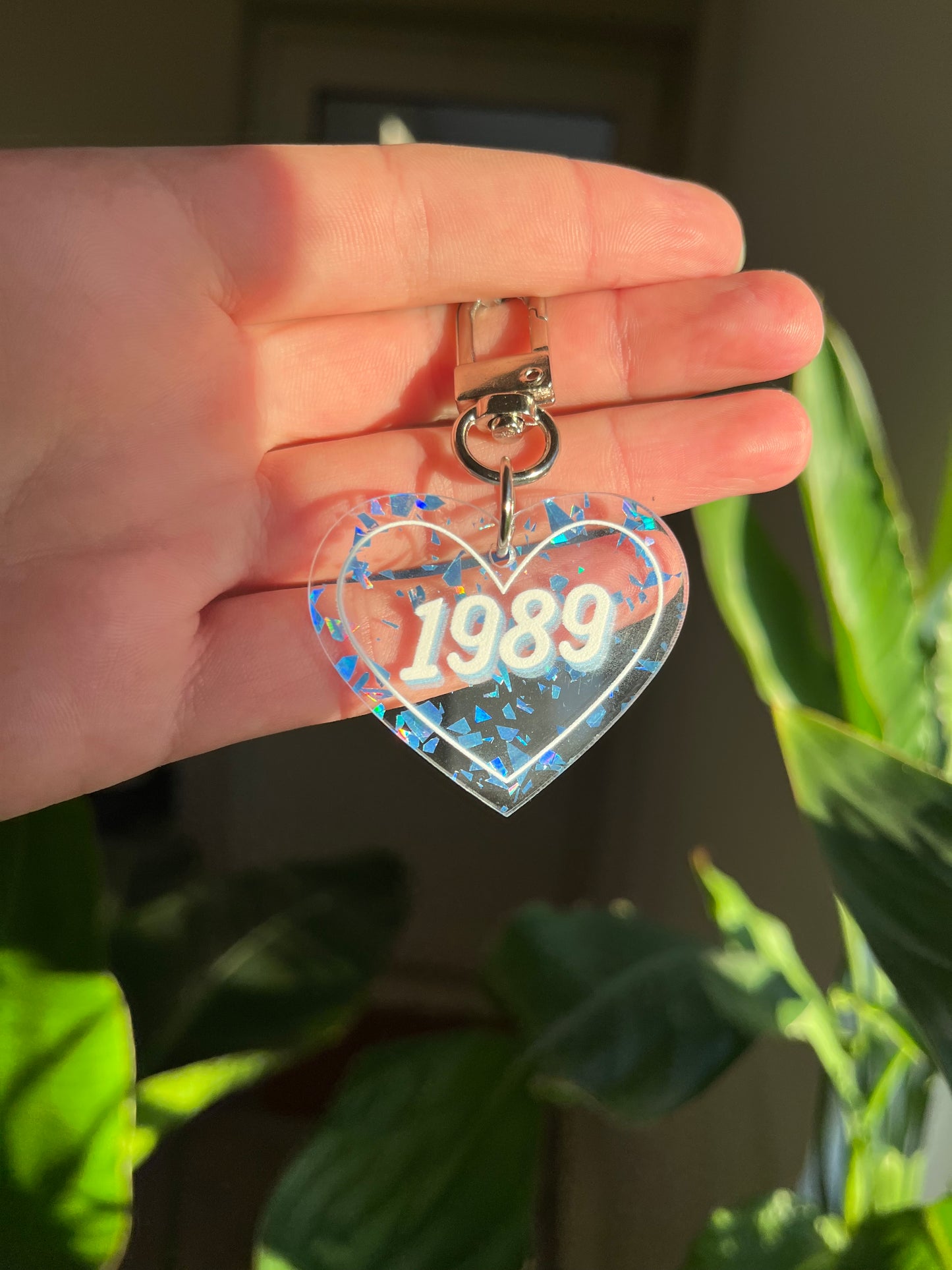 1989 acrylic Heart Keychain