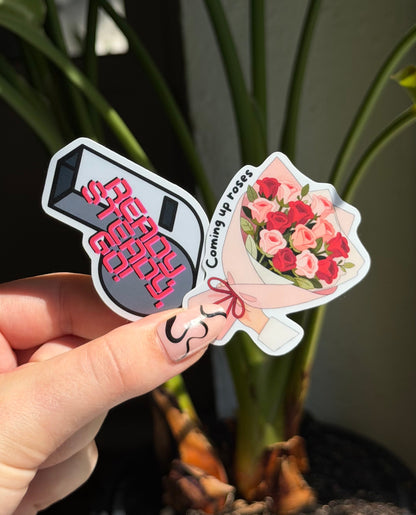kiss and disco album inspired stickers waterproof