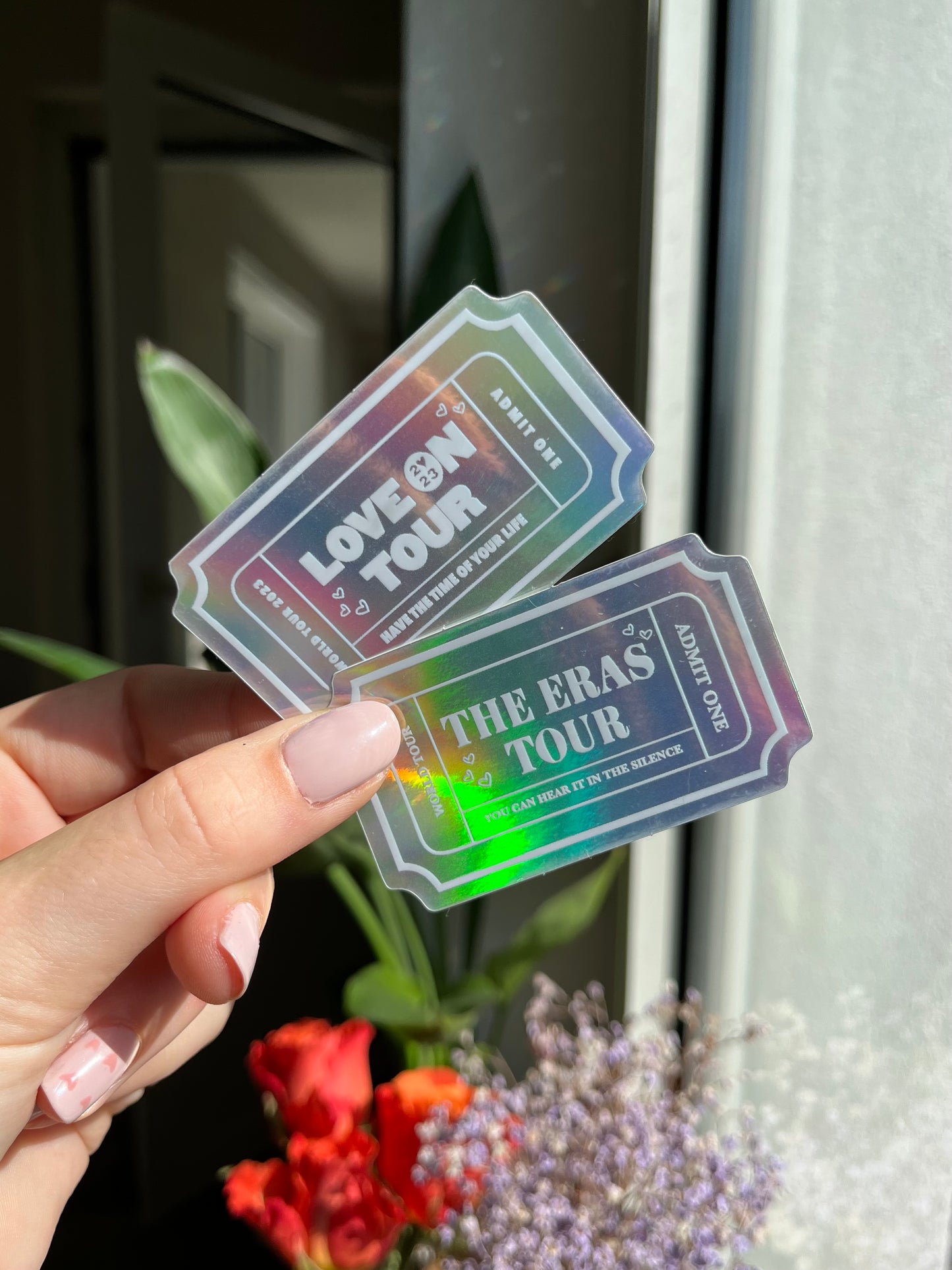 Eras / love Tour holographic ticket Stickers