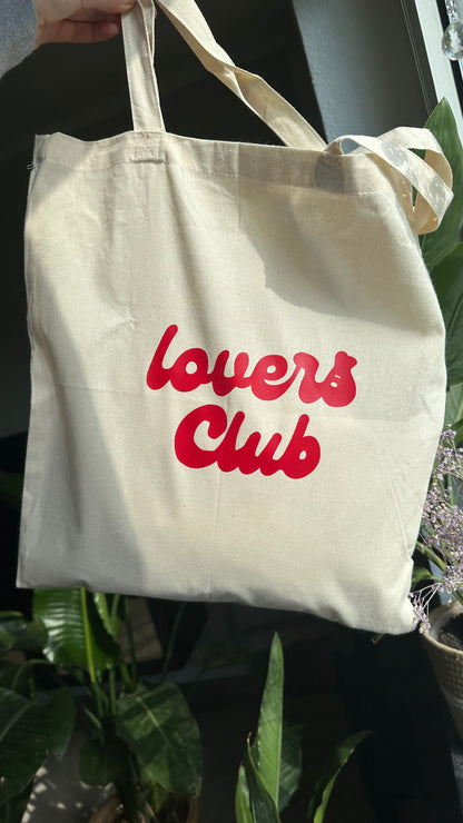 Lovers club tote bag