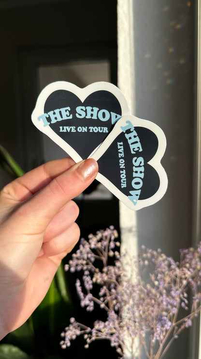 The show hearts waterproof stickers