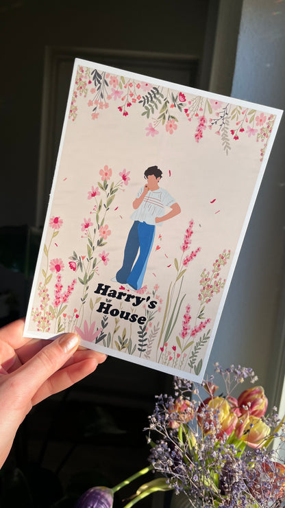 Harrys flowers art print