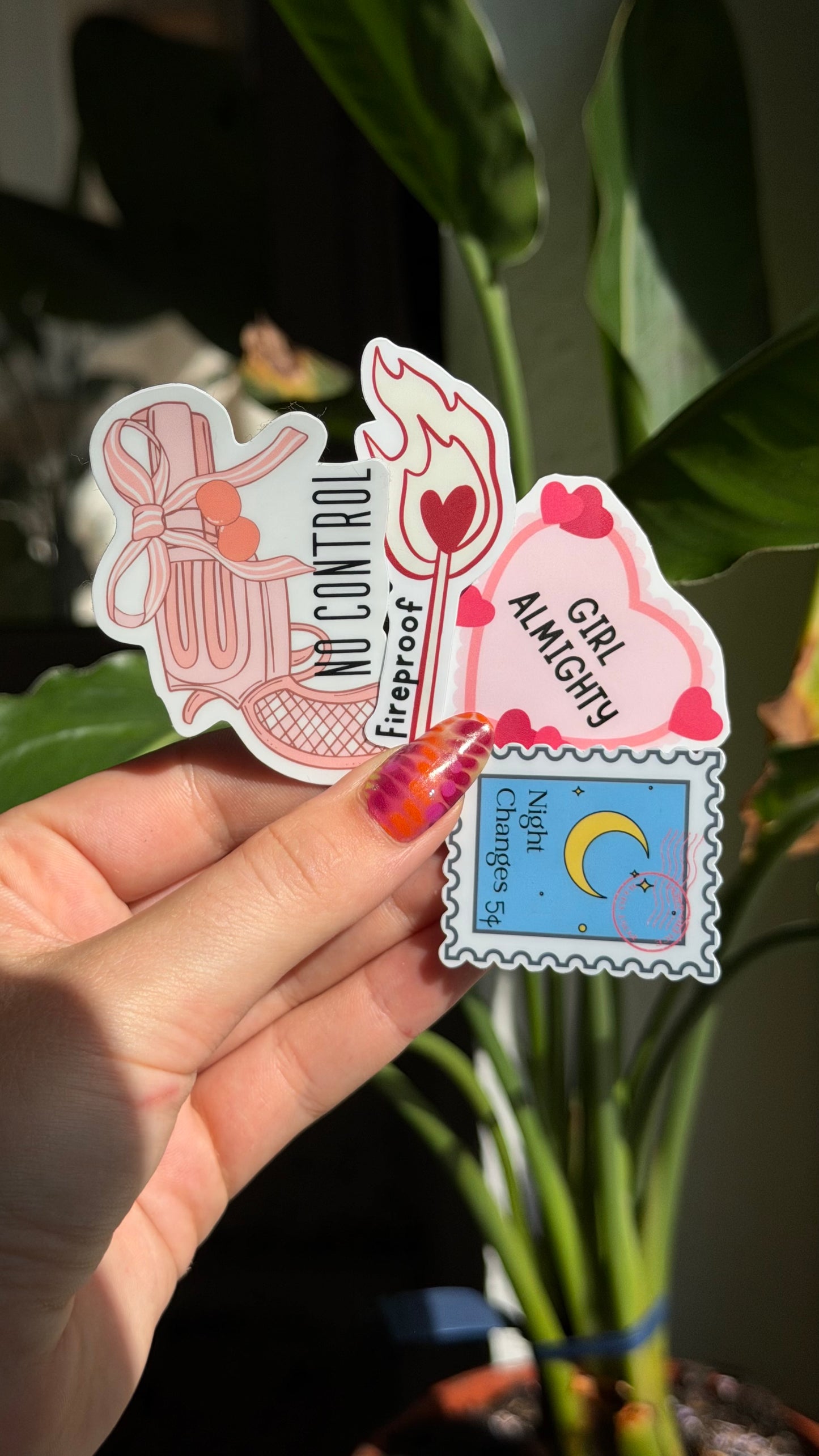 Four inspired stickers waterproof