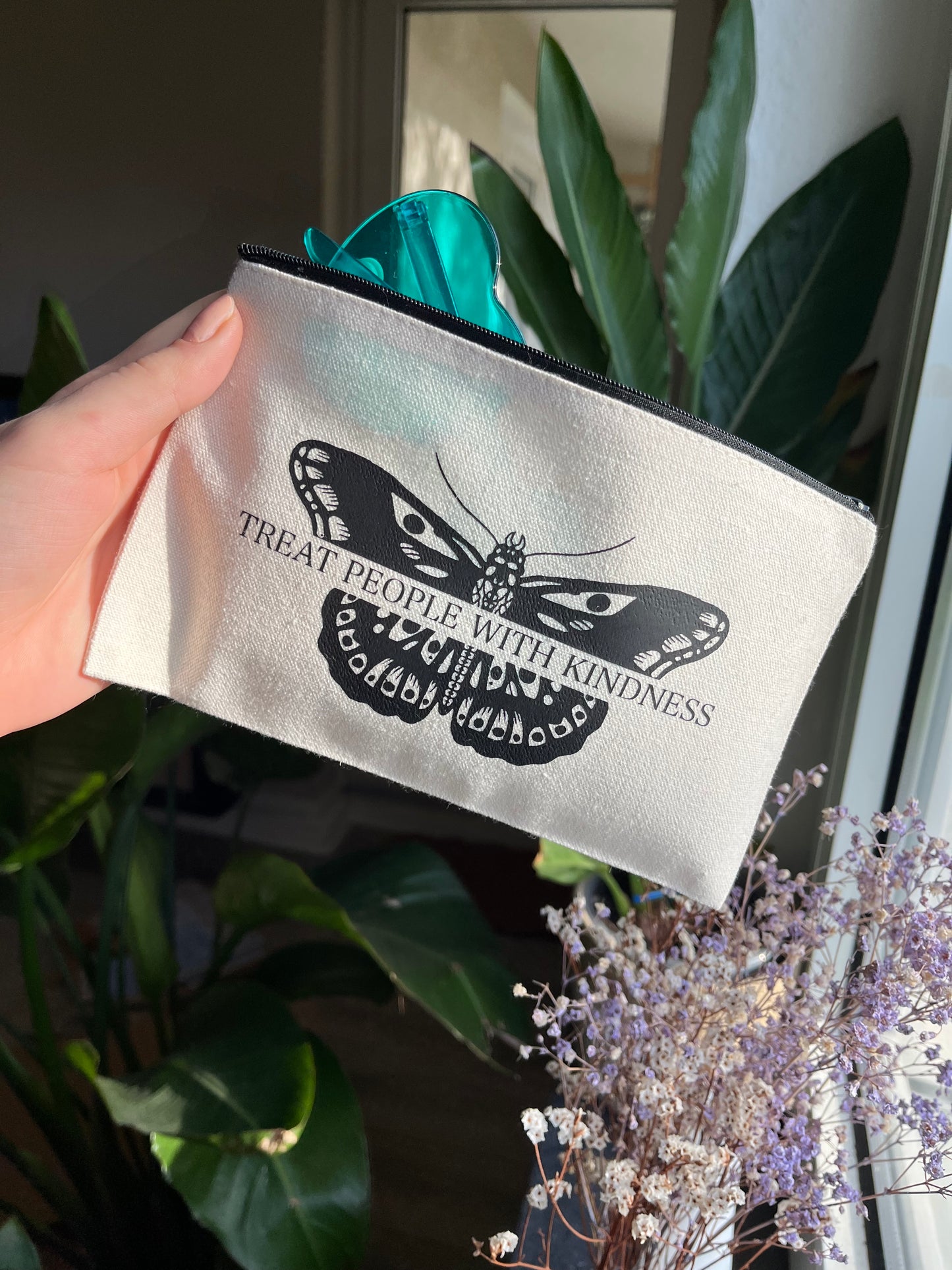 TPWK moth makeup bag