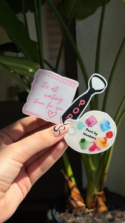 kiss and disco album inspired stickers waterproof