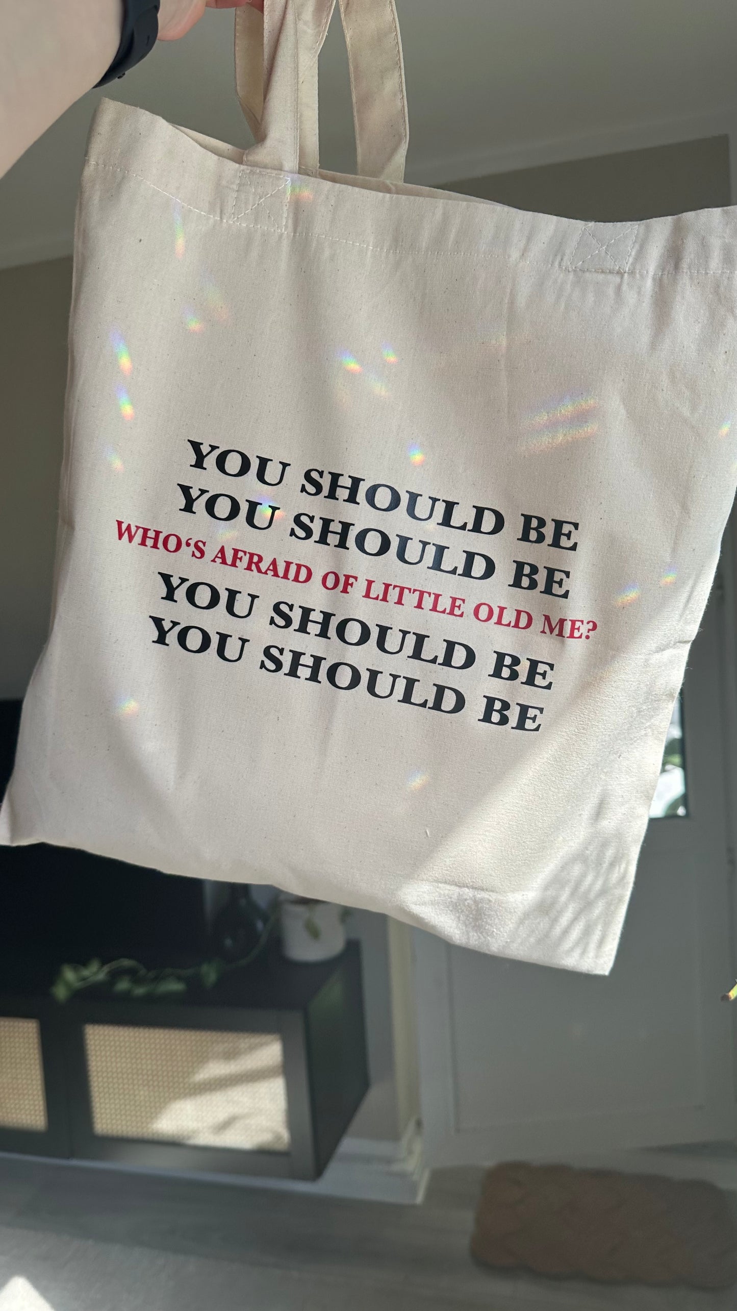 Who’s afraid tote bag