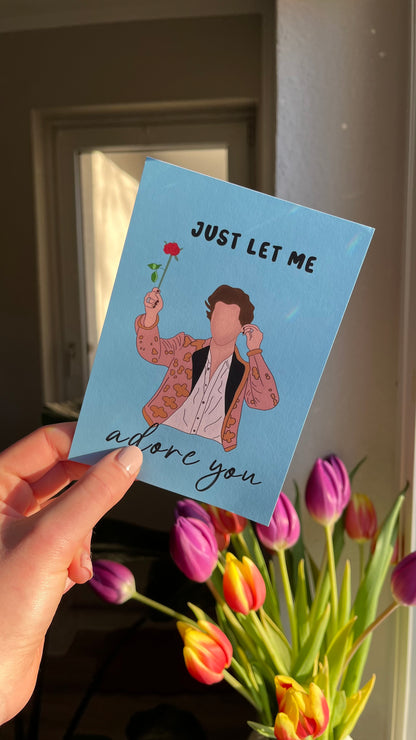Harry Adore you/Valentines day cards/ Greeting cards