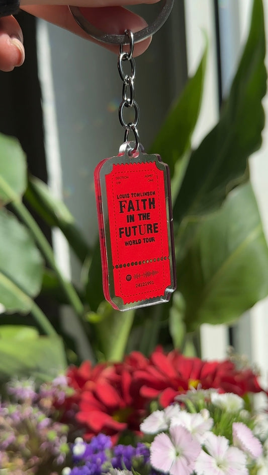 Louis fitf ticket keychain 2.0