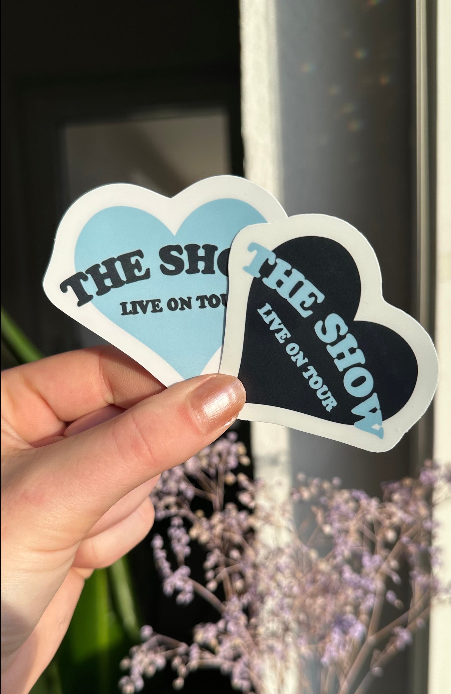 The show hearts waterproof stickers