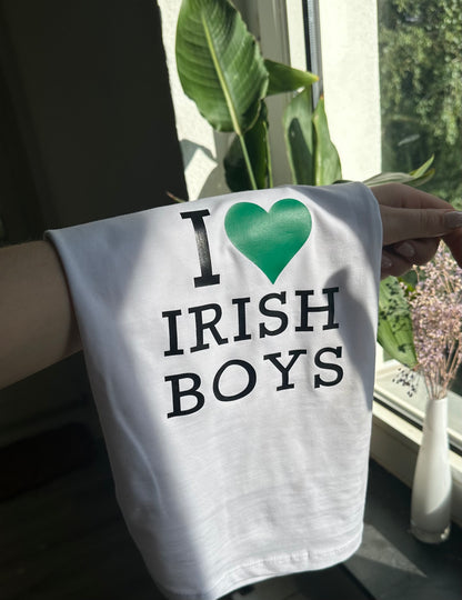 i love irish boys baby tee