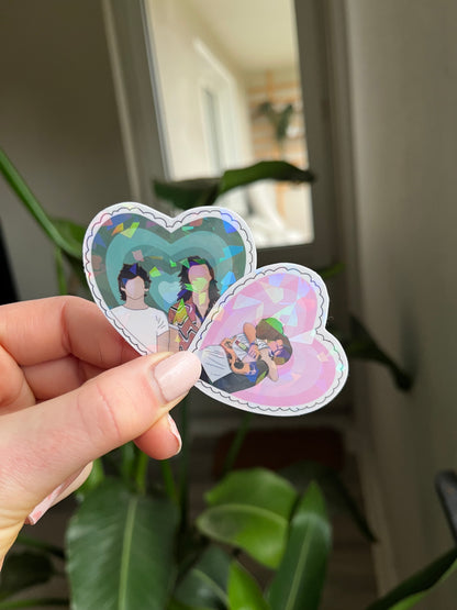 waterproof Larry Heart Stickers