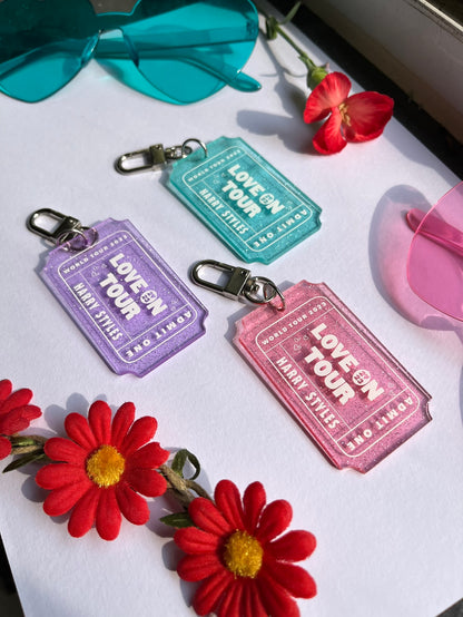 Harry hslot glitter Ticket Keychains