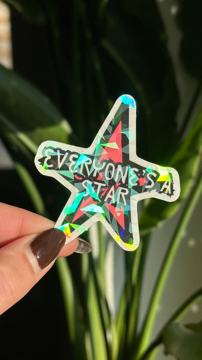 EAS star glitter sticker