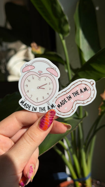 In the AM stickers waterproof