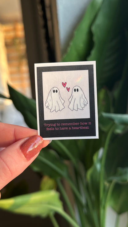 two ghosts sticker