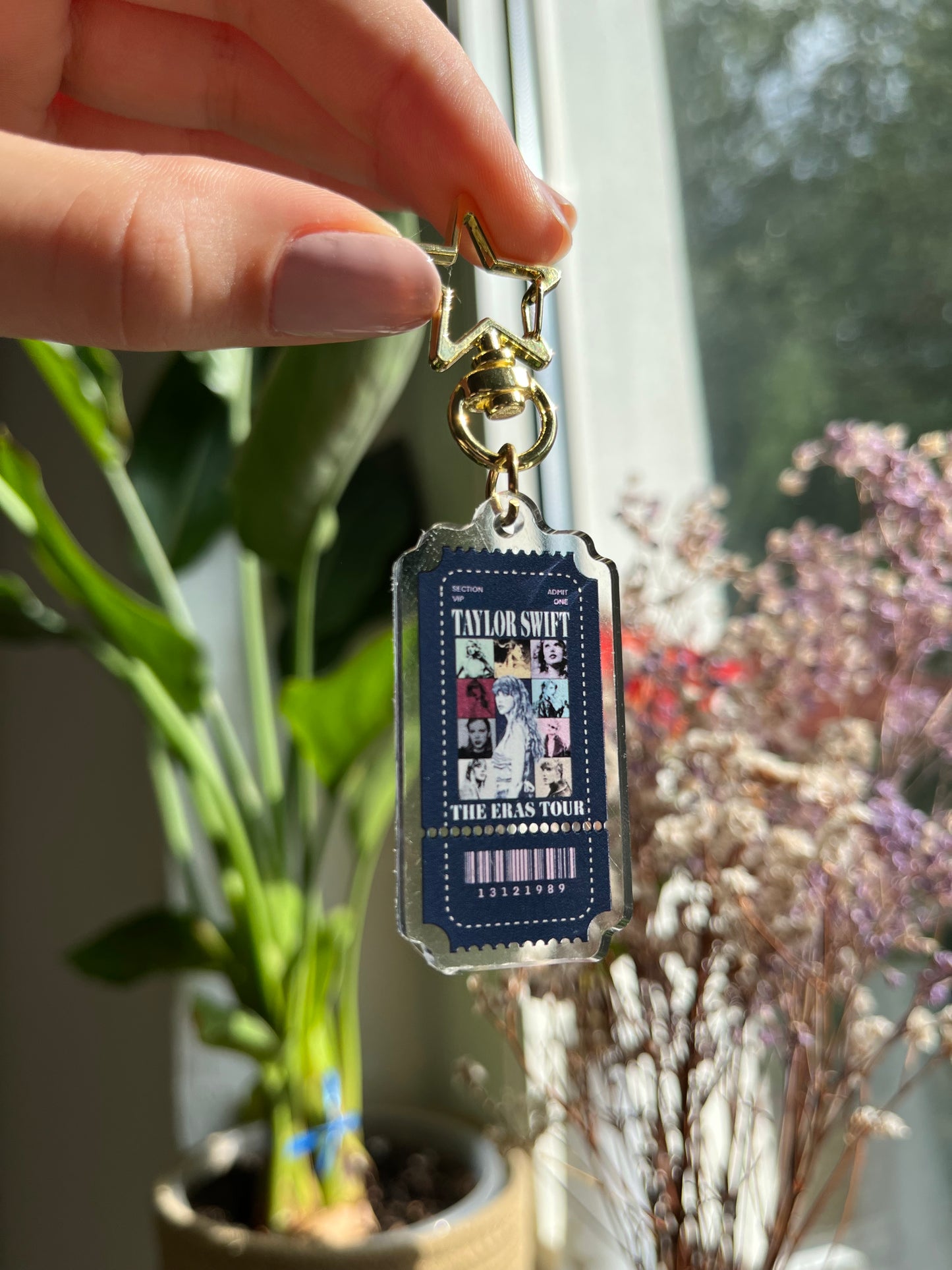 Taylor Ticket Keychain the Eras Tour