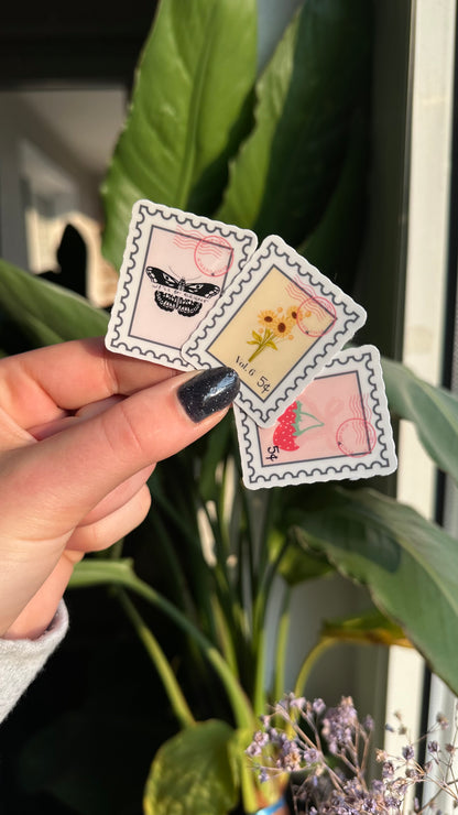 Fruitman inspired stamp stickers