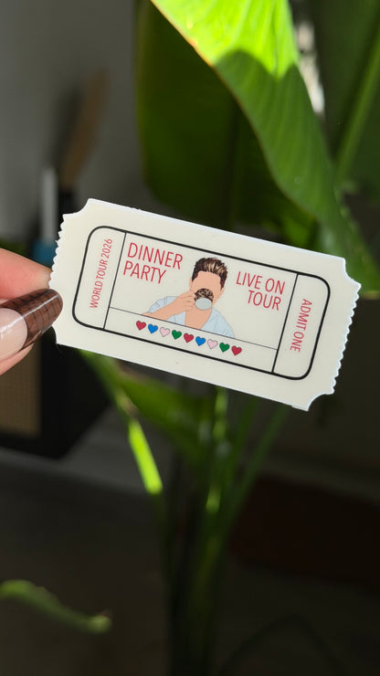 Nh Dinner Party ticket sticker
