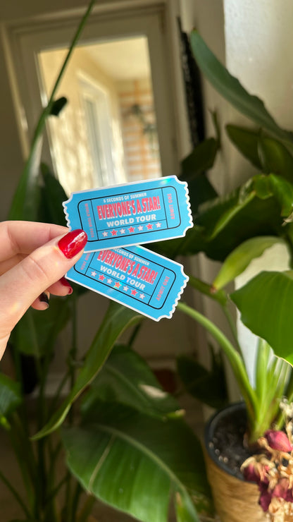 Everyone’s a star ticket sticker
