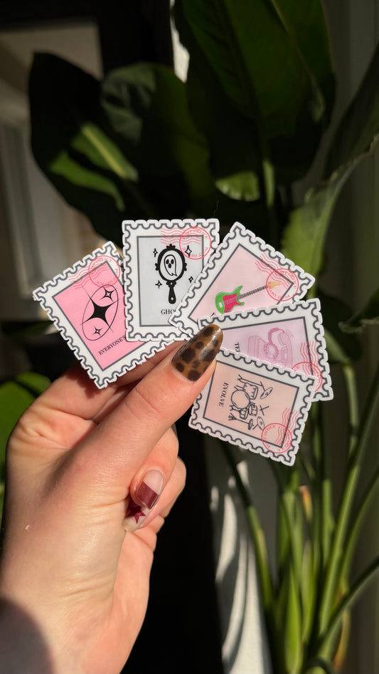 EAS inspired stamp stickers