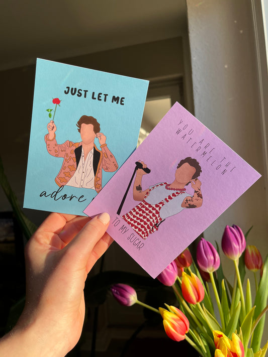 Harry Adore you/Valentines day cards/ Greeting cards