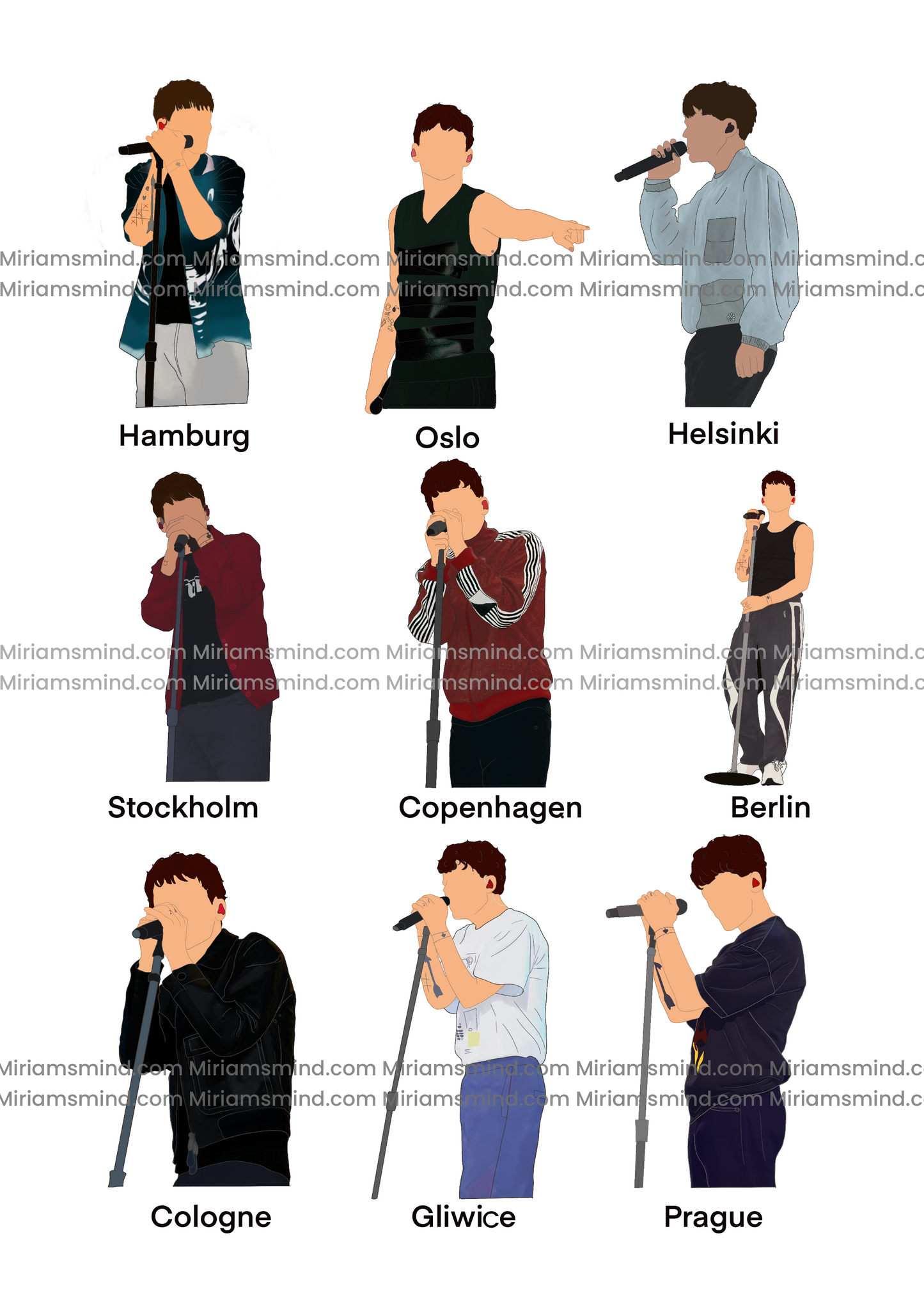 Waterproof hdwgh Outfit stickers