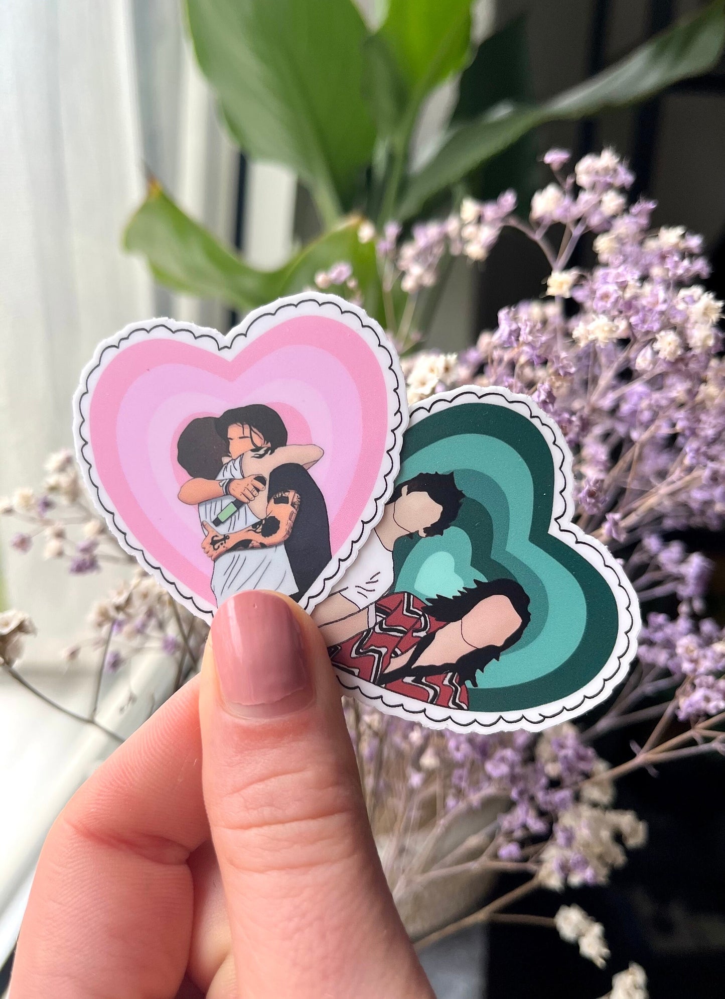 waterproof Larry Heart Stickers