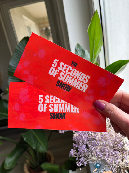 5sos Show Tour 2023 Ticket personalisierbar