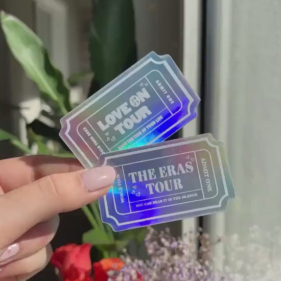 Eras / HS Tour holographic ticket Stickers